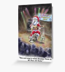 Santas "Day Job" Christmas Card! Greeting Card
