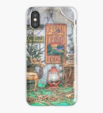 Down At The Lodge iPhone Case/Skin