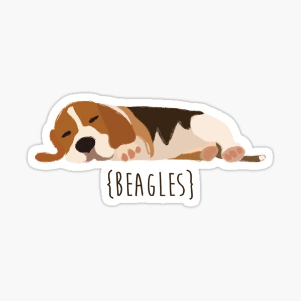 Beagle Sticker Die Cut Decal dog canine pet