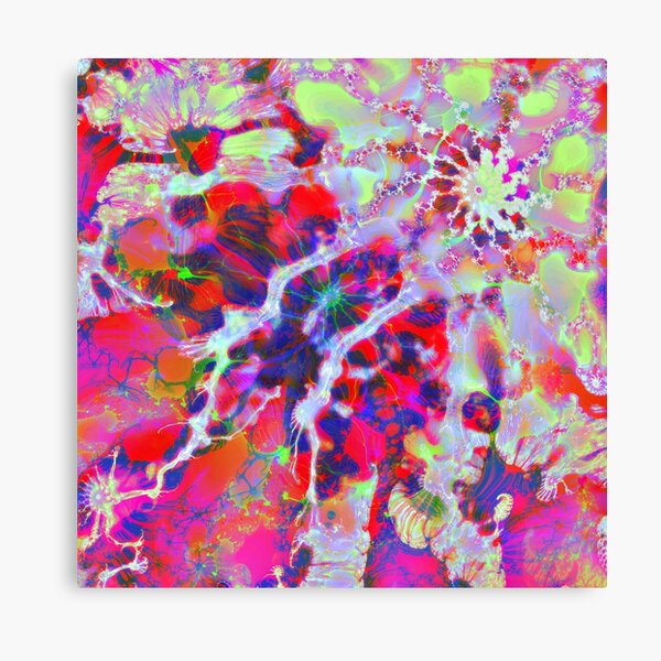 Fractalize Crimson Canvas Print