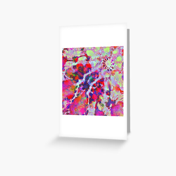 Fractalize Crimson Greeting Card