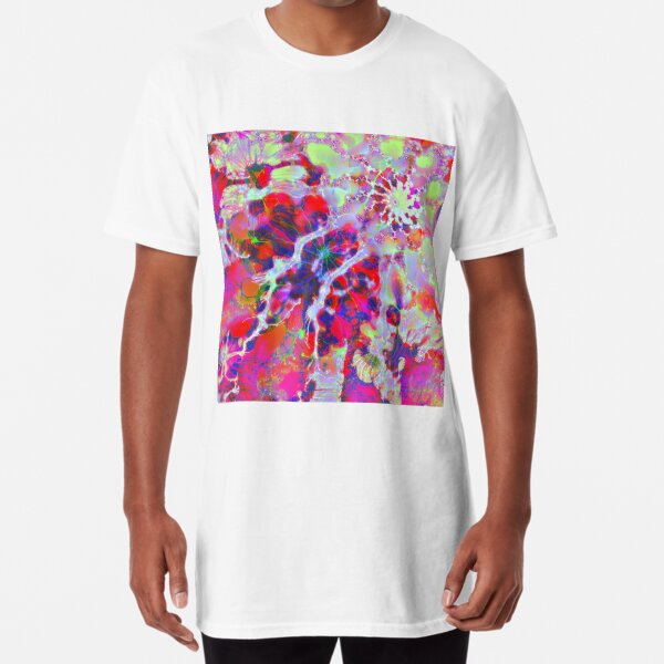Fractalize Crimson Long T-Shirt