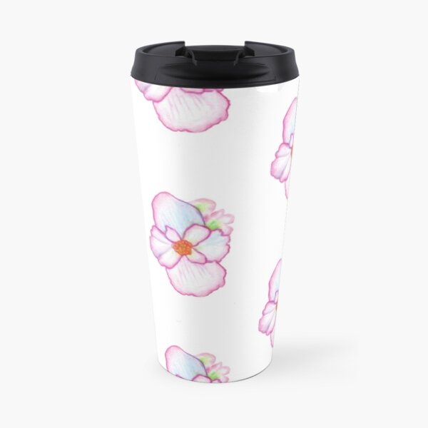 Pink Pansy Travel Mug