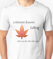 PSAT Crimson Leaves Falling Unisex T-Shirt