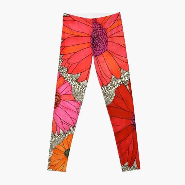 Gerbera Daisy Leggings