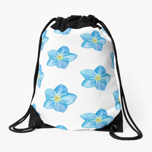 Forget me not Drawstring Bag