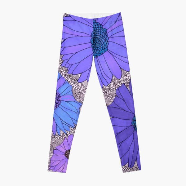 Gerbera Daisy- Purple Leggings
