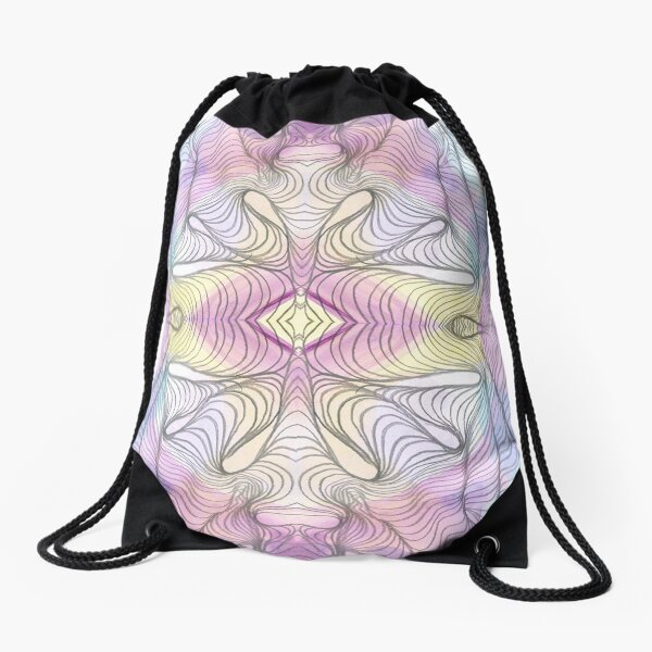 Flower Drawstring Bag