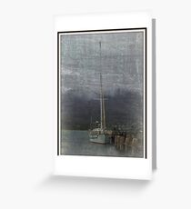 Tied to the dock ... Greeting Card