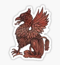 Red Gryphon Sticker