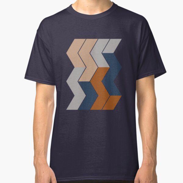 Modern Fall Winter Color Pattern Classic T-Shirt