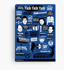 Seinfeld Quotes Canvas Print