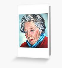 Winter Portrait, Sophia Greeting Card