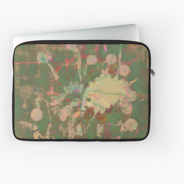 Fractalized floral abstraction Laptop Sleeve