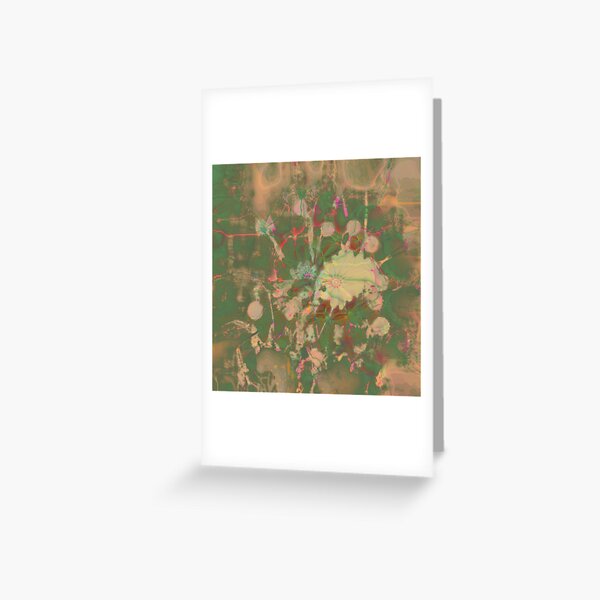 Fractalized floral abstraction Greeting Card