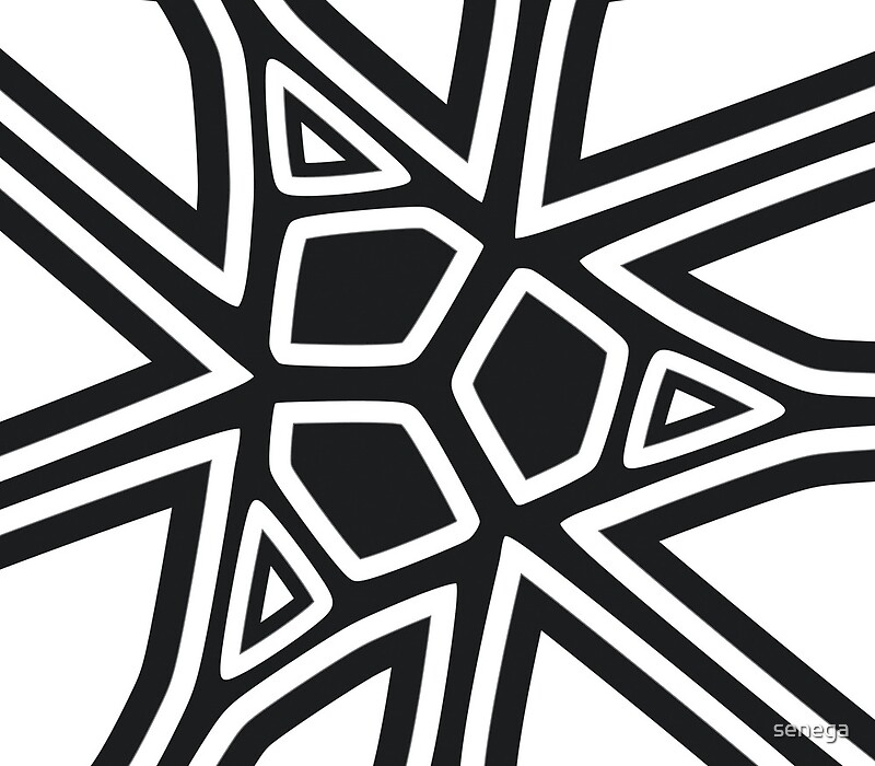 "Black and white geometric art" Canvas Prints by senega | Redbubble