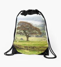Tree, Autumn Drawstring Bag