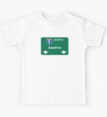 Seattle, WA Road Sign Kids Tee
