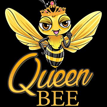 Queen Bee Gift Funny Bee Cool Boss Lady Queen Crown Honey Bee Lover  Beekeeper Gift Sticker for Sale by madeulaugh