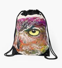 owl Drawstring Bag
