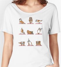 English Bulldog Yoga Women's Relaxed Fit T-Shirt