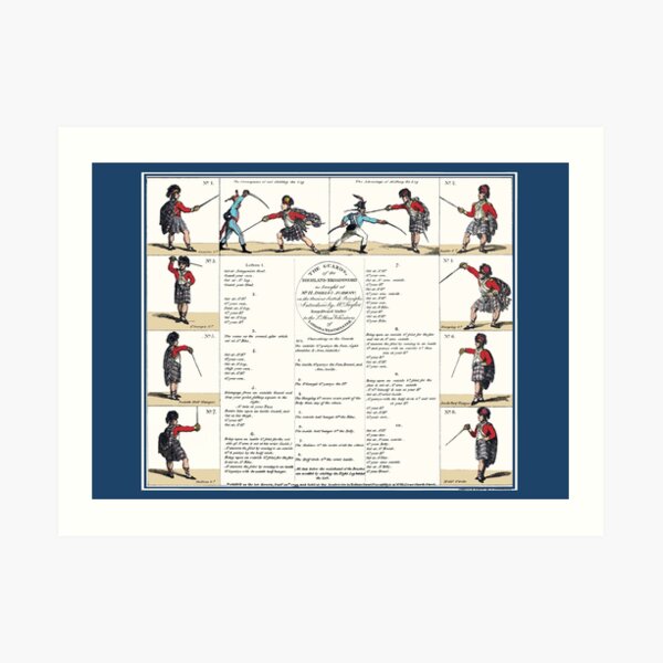 Angelo's The Guard's of the Highland Broad Sword' Art Print