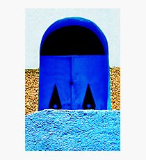 A Wall in Three Parts | The Blue Door Photographic Print