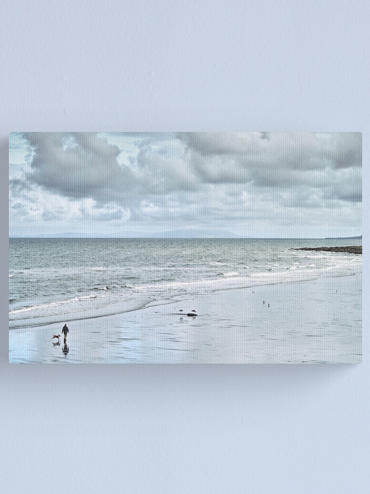 Alternate view of man and dog Canvas Print