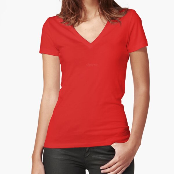 shvrnc 2020 (red) Fitted V-Neck T-Shirt