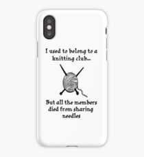 Knitting Club iPhone Case