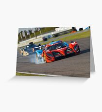 Burning rubber.... Greeting Card