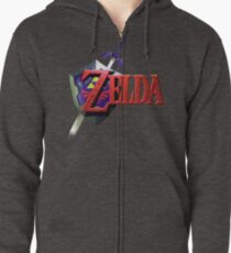 Sudadera con capucha y cremallera Leyenda de Zelda Ocarina del tiempo