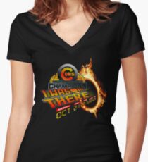 Back to the future day - Cubs win Women's Fitted V-Neck T-Shirt