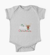 My First Christmas 2 One Piece - Short Sleeve