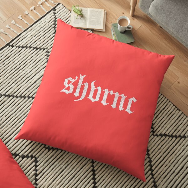 Old English (white) Floor Pillow