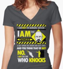 I Am the Danger Women's Fitted V-Neck T-Shirt