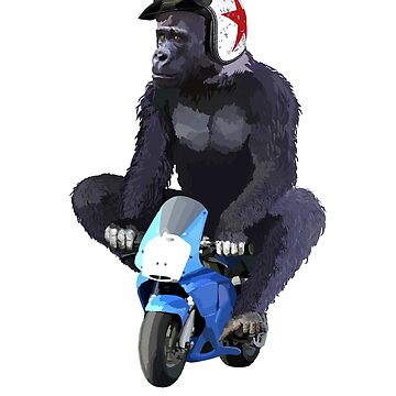 Artwork thumbnail, Gorilla Biker by hereandback