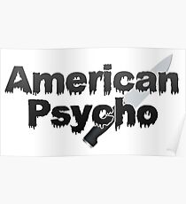 amerikanischer Psycho Poster