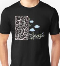 Escape (for dark t-shirt colours) Unisex T-Shirt