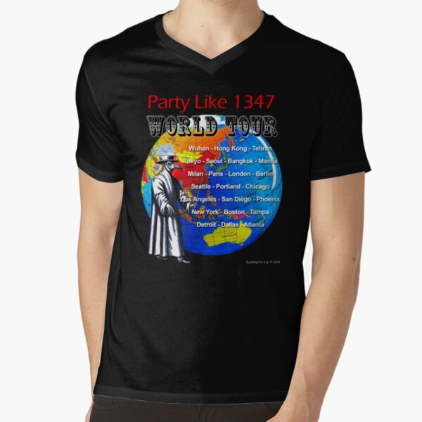Party Like 1347 World Tour V-Neck T-Shirt