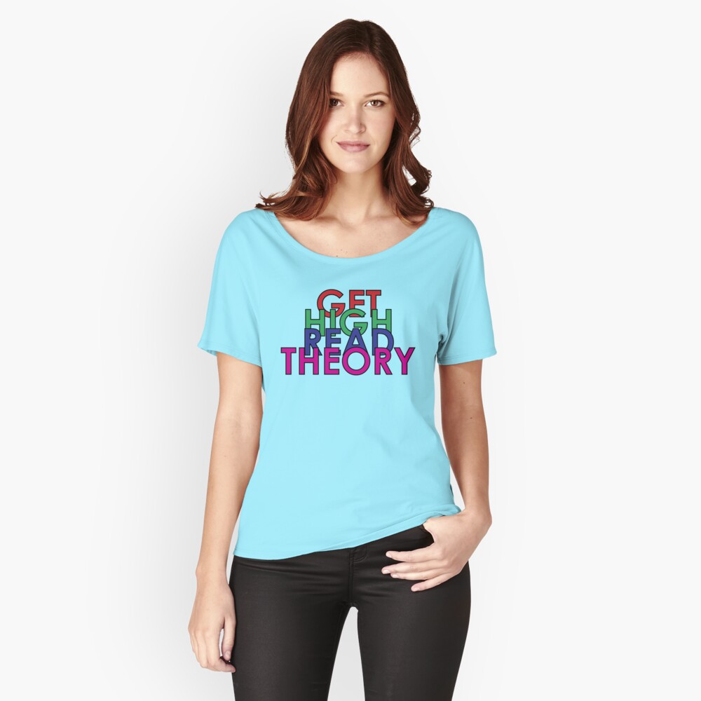 Get High Read Theory Multicolor Relaxed Fit T-Shirt