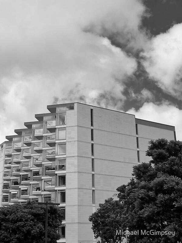 "Wellington Apartment Building" by Michael McGimpsey Redbubble