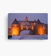 Narragansett Towers at Christmas Canvas Print