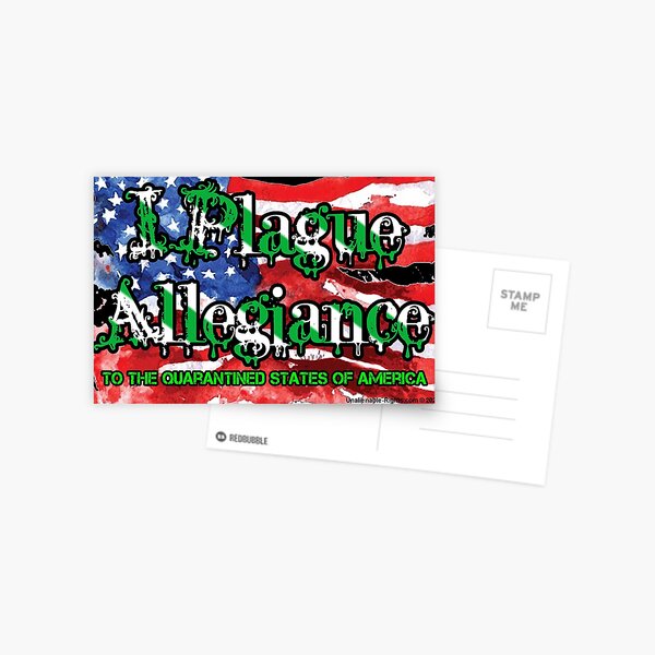 I Plague Allegiance Postcard