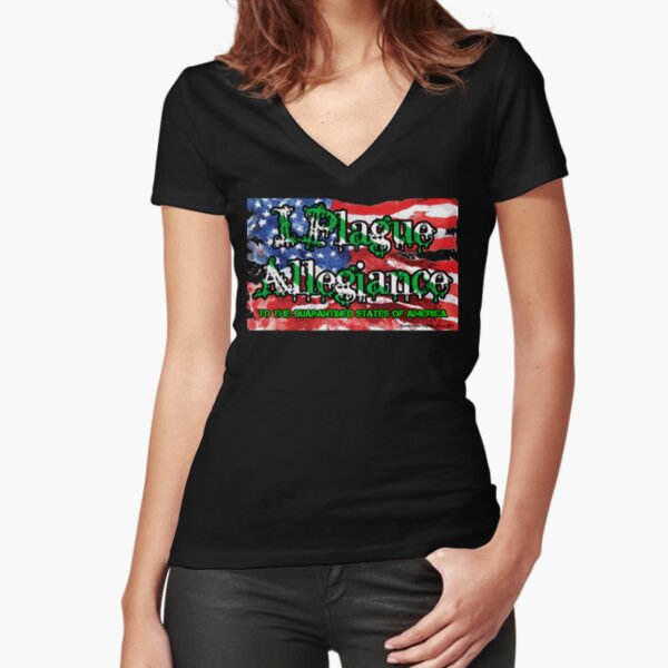 I Plague Allegiance Fitted V-Neck T-Shirt