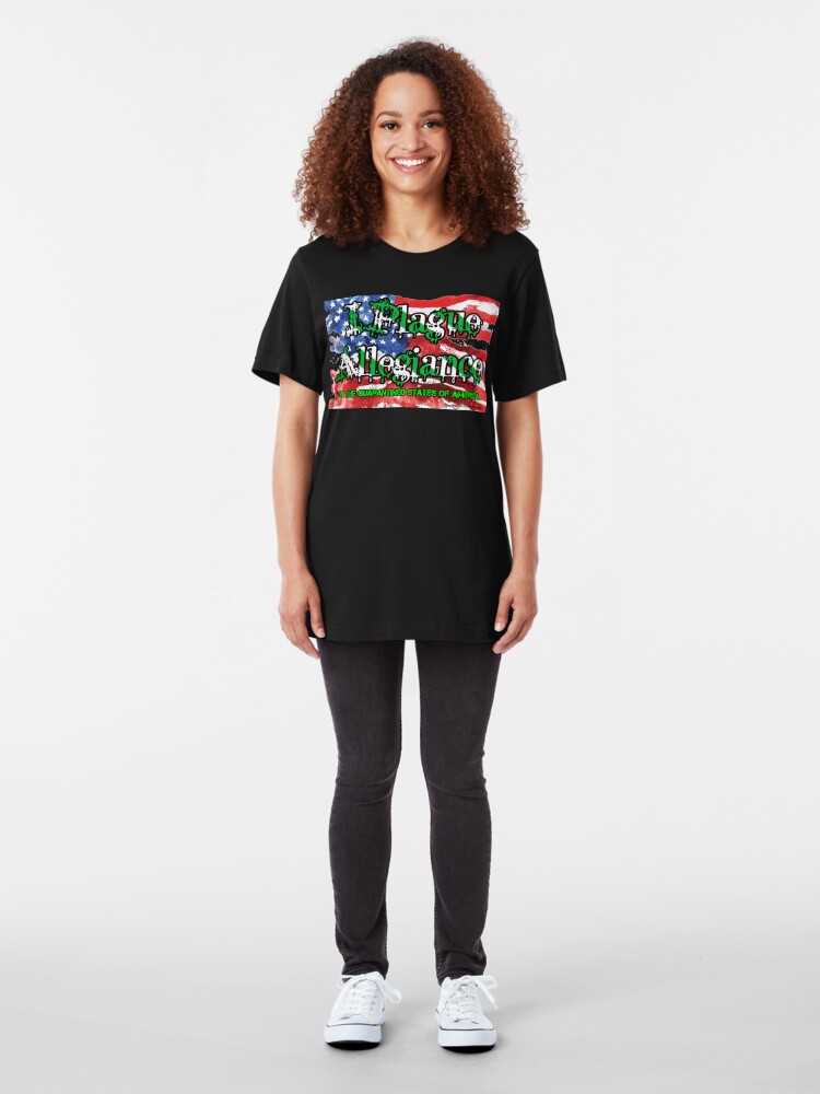 Alternate view of I Plague Allegiance Slim Fit T-Shirt