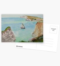 Freshwater Bay IOW, by John Rees Postcards