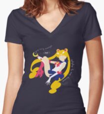 She's the one named Sailor Moon. Women's Fitted V-Neck T-Shirt