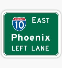 Phoenix, AZ Road Sign, USA Sticker