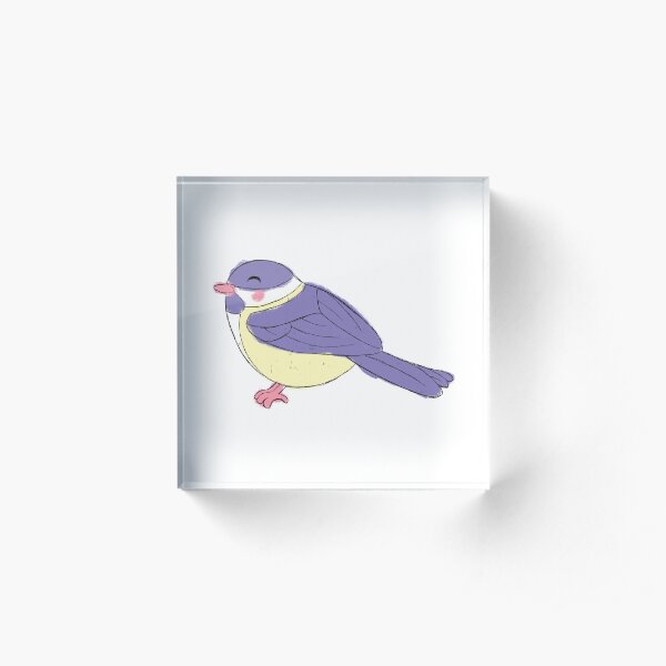 Chonky Chickadee Acrylic Block
